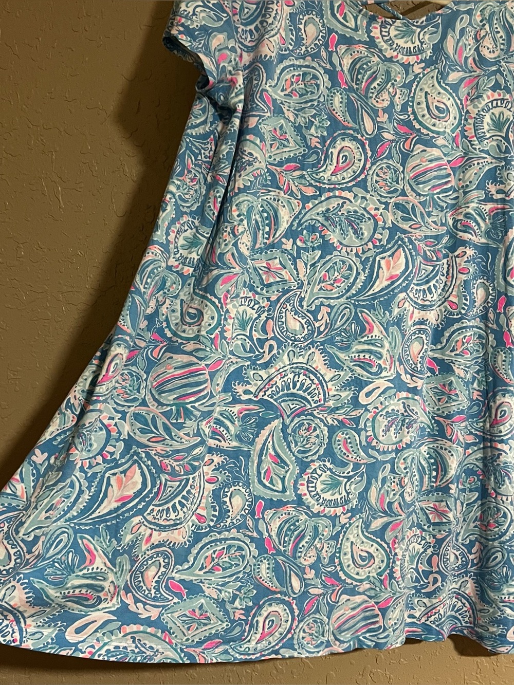 Lilly Pulitzer Kimi Swing T-Shirt Dress Zanzibar Blue Fish Kiss Print Size XXL - Picture 3 of 5